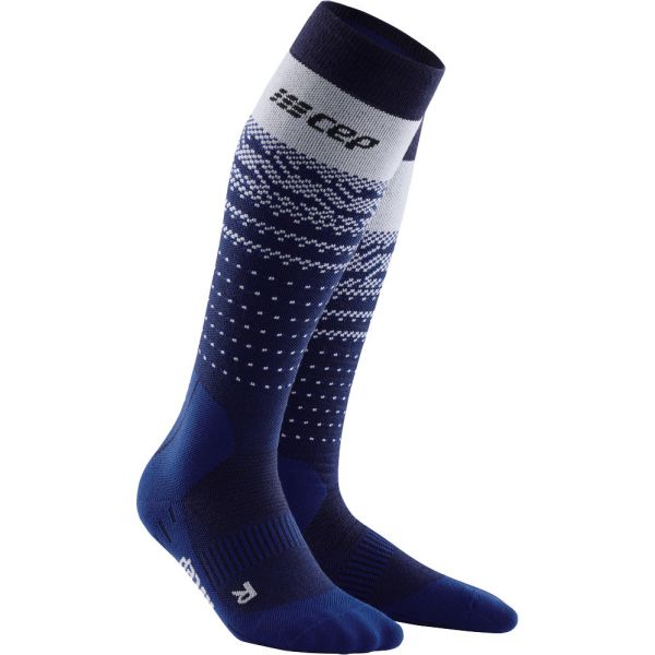 CEP Damen Ski Socken THERMO MERINO blue/grey