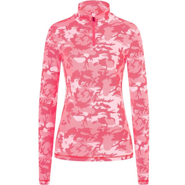 Bogner Fire + Ice Women Zip Neck MARGO2 neon pink comouflage