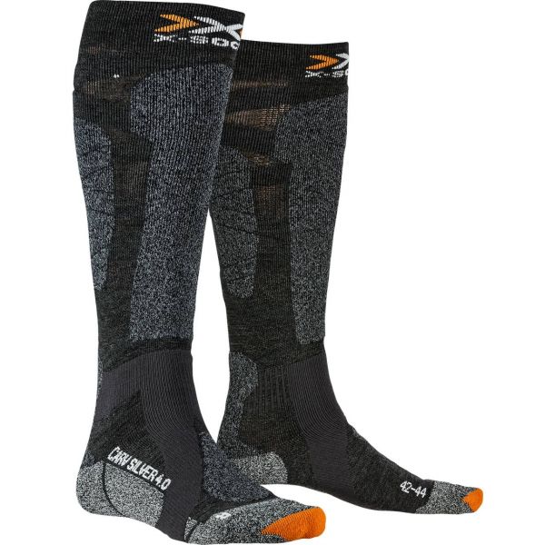 X-Socks Men CARVE SILVER 4.0 anthrcite/black