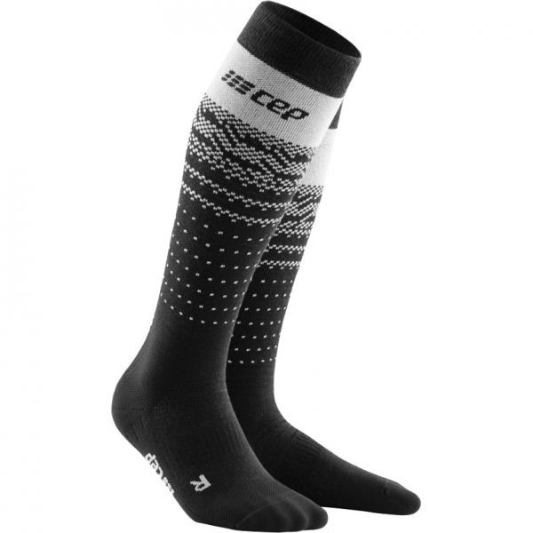 CEP Damen Ski Socken THERMO MERINO black/grey
