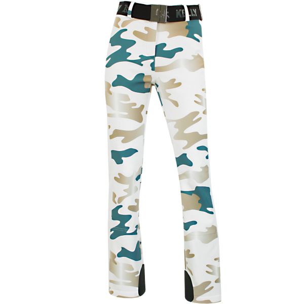 Kelly Women Pants BELLA white camouflage