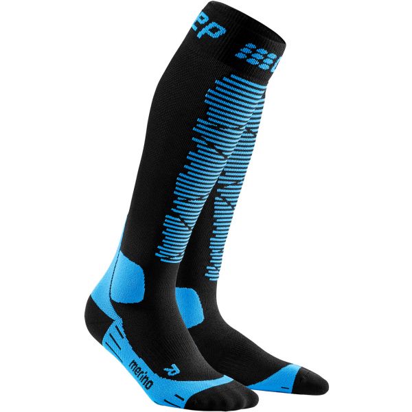 CEP Men Ski Socks Merino black/blue